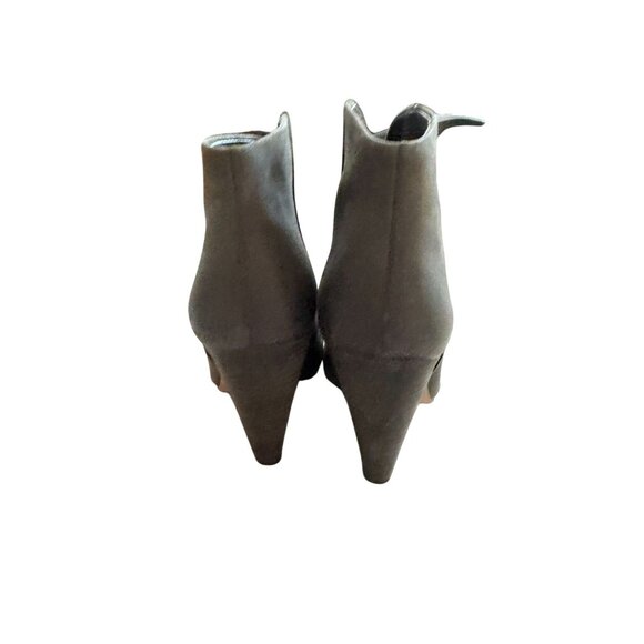 VINCE CAMUTO Gray Leather Ankle Boots Size 8W - Picture 5 of 10